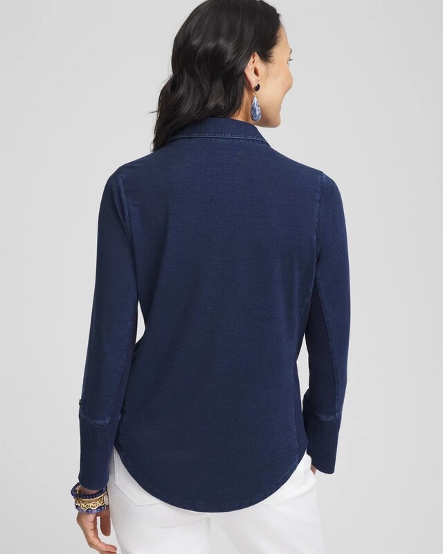 Collared Henley Top - image 3